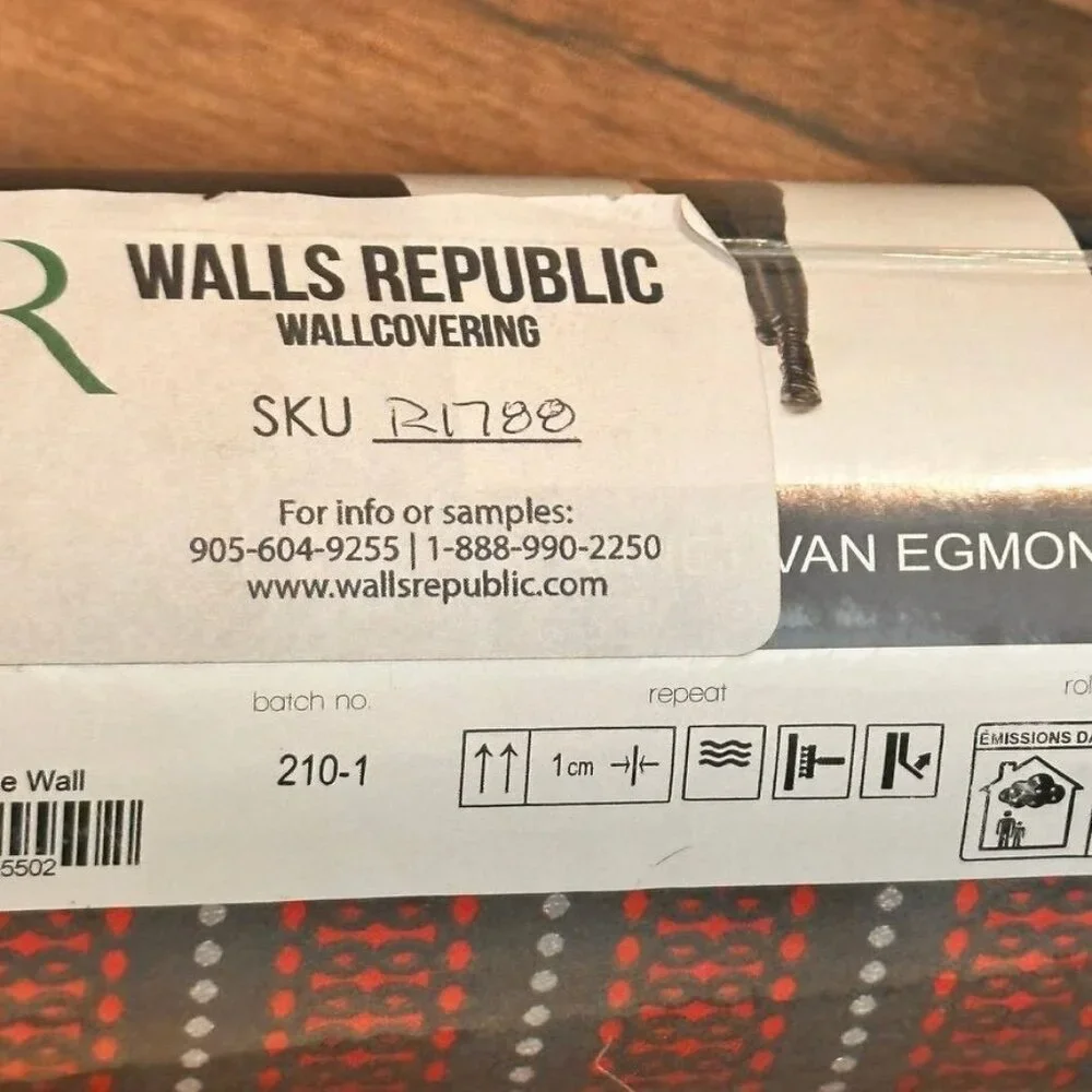 New Walls Republic Allure Red Black Stripe Wallpaper R1788 Bold Luxury Classic